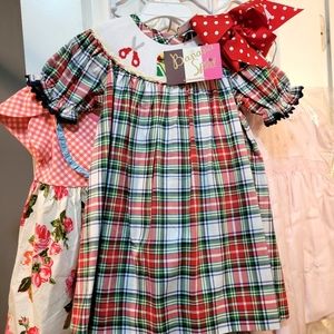 Banana Split Smock Dress & Bow
